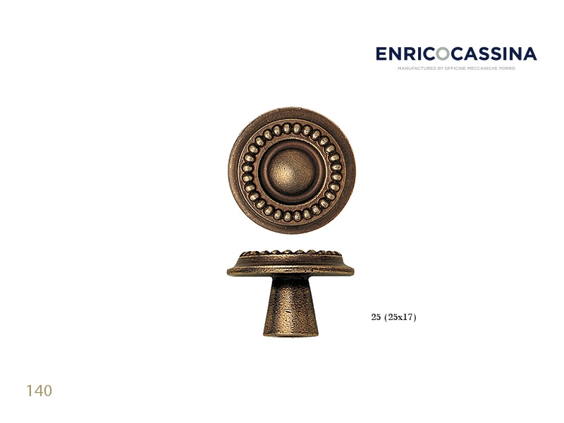 Мебельная ручка Enrico Cassina 140 матовая бронза