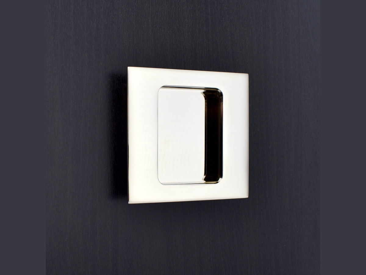 Дверная врезная ручка Croft 2500SQ полированный хром