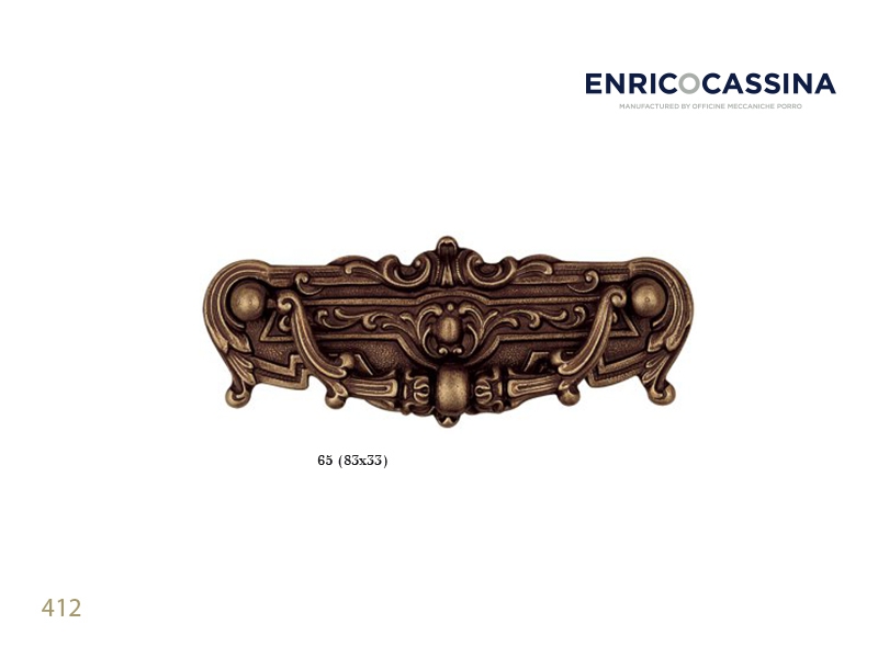 Мебельная ручка Enrico Cassina 412 матовая бронза