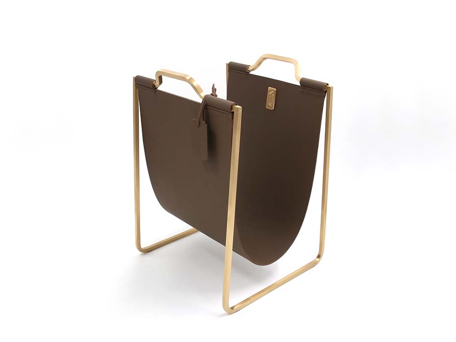 Подставка под сумки Furnitek FG-144 матовая латунь