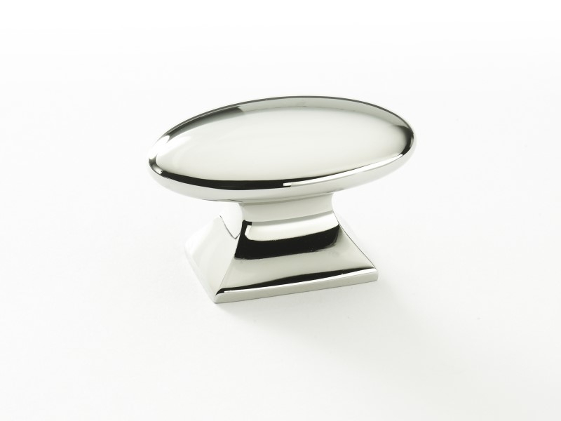 Мебельная ручка-кнопка Armac Martin Bournville полированный никель