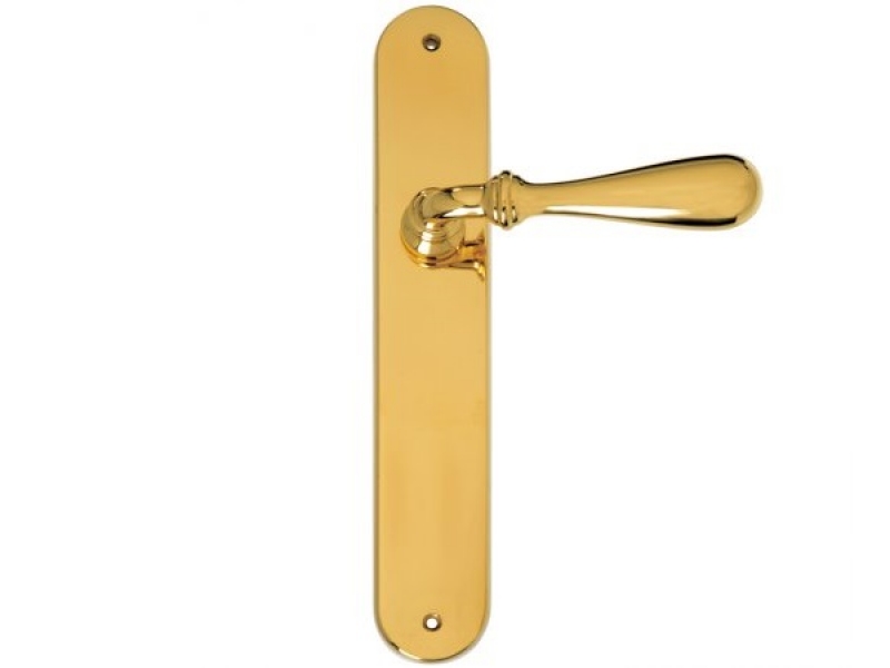 Дверная ручка на планке Enrico Cassina EMANUELA 480001 полированная латунь