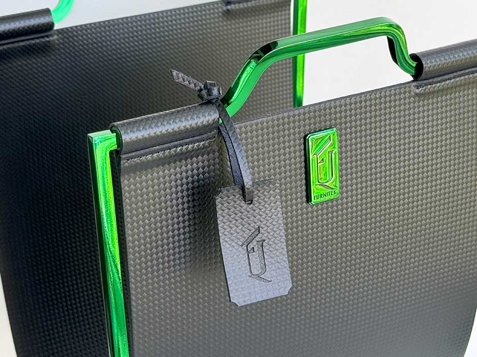 Подставка под сумки FG-178 зеленый полированный никель