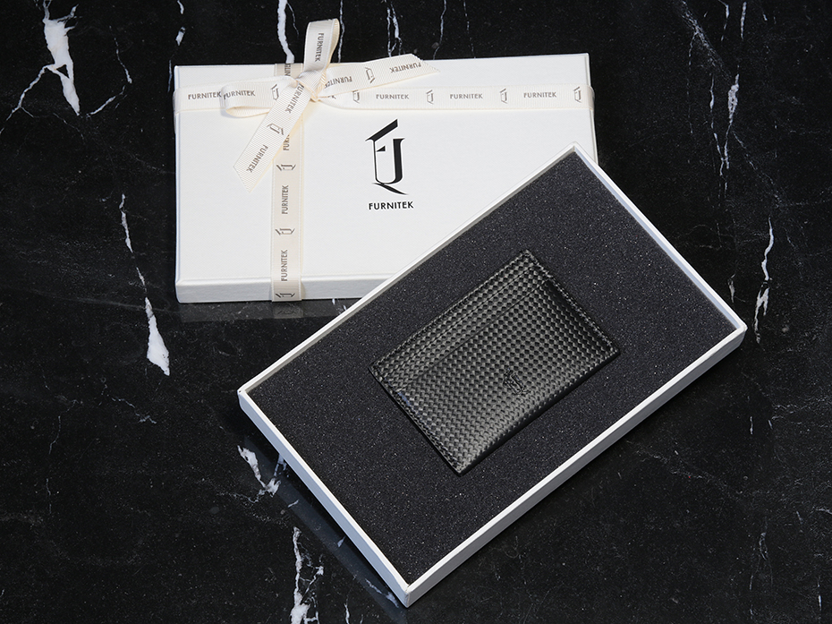 Картхолдер кожаный из натуральной кожи FURNITEK модель FG-04100911 в подарочной коробке