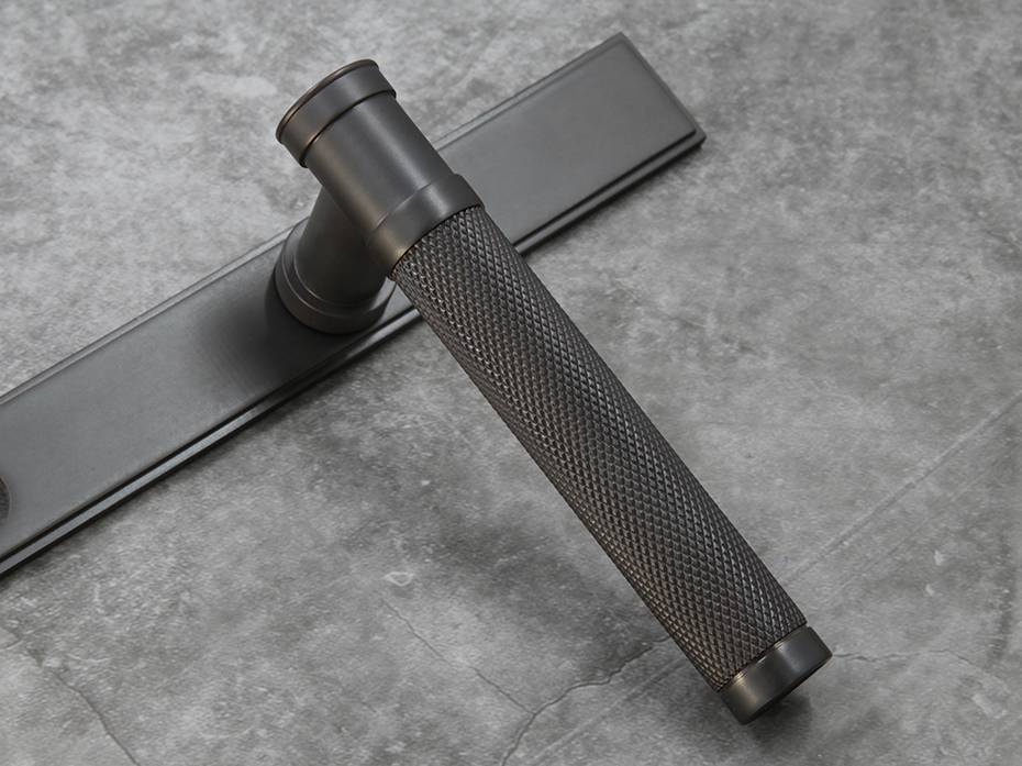 Ручка для балконной двери на узкой планке Frank Allart 7748G0259E7 чёрная бронза