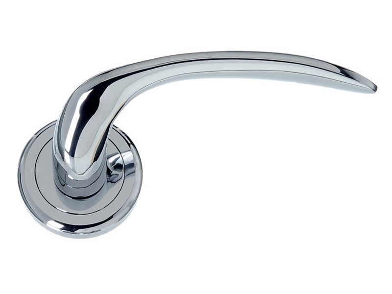 Дверная ручка на розетке Enrico Cassina KAZUYO 480390 матовый хром