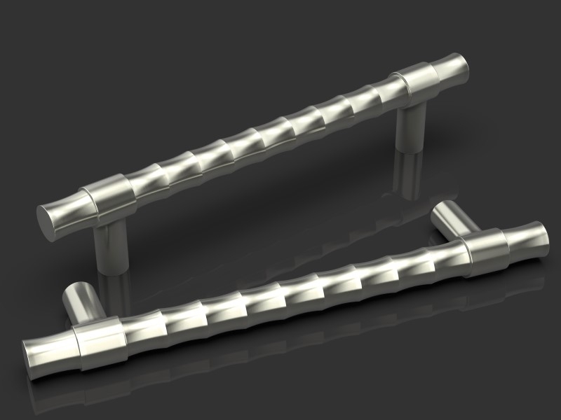 Дверная ручка-скоба Oliver Knights Rex PH матовый никель