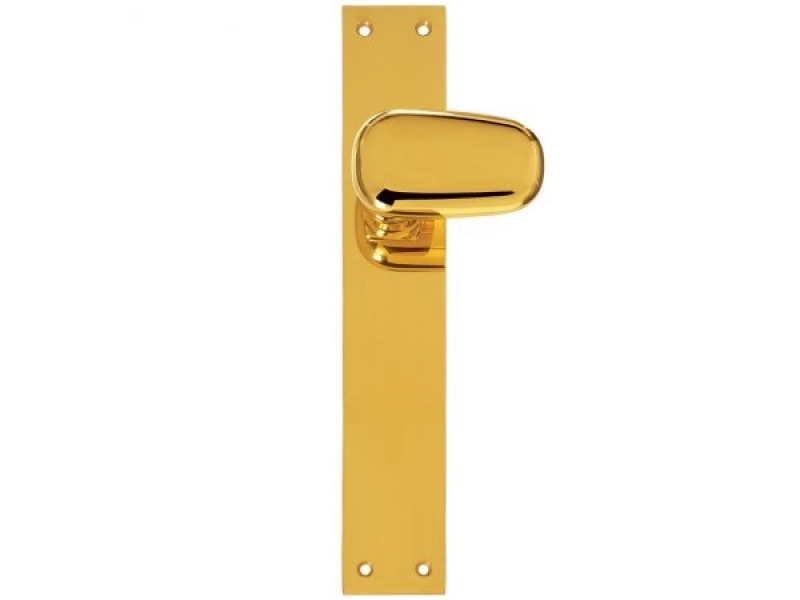 Дверная ручка на планке Enrico Cassina TOPAZIA C09310 полированная латунь