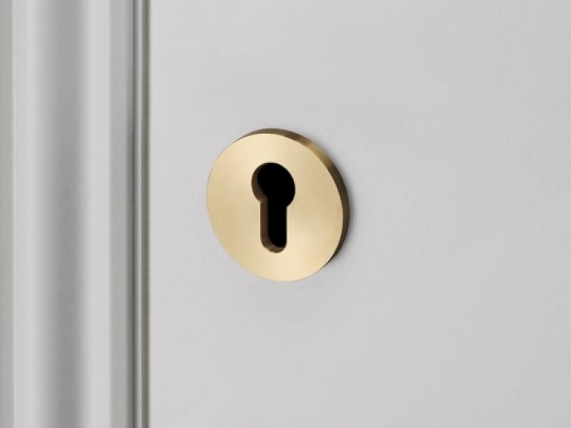 Накладка под цилиндр Buster & Punch UK-CYL-35-BR матовая латунь