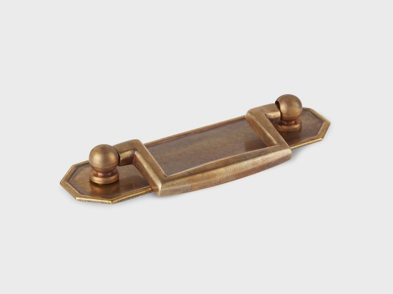 Мебельная ручка-скоба на планке Armac Martin 2917 Crossways античная латунь