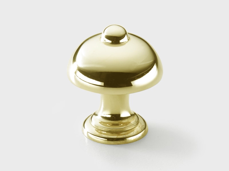 Мебельная ручка-кнопка Armac Martin 4055 полированная латунь