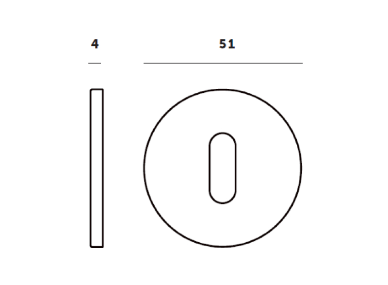 Накладка под ключ Buster & Punch UK-ESC-35-BR-A  латунь