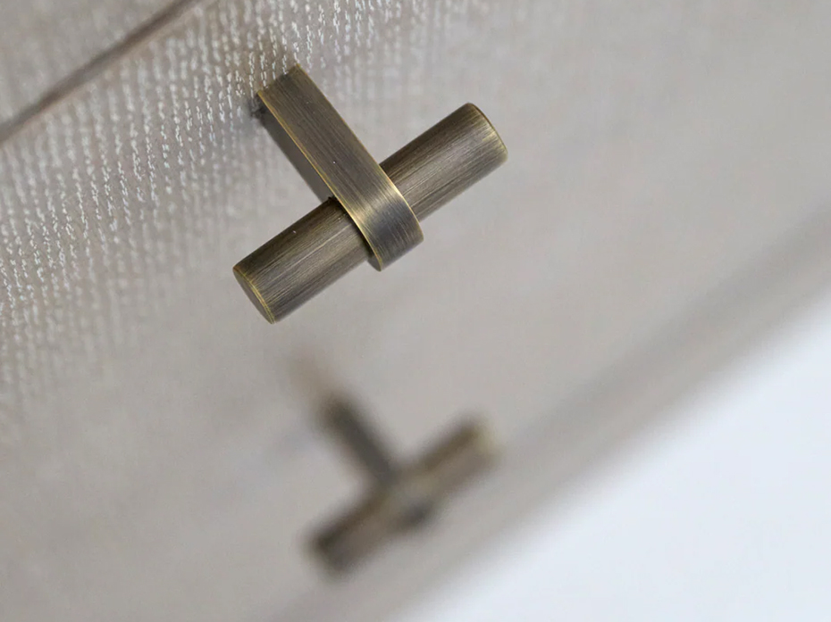 Мебельная ручка Т-образная Armac Martin Arbar 51мм матовая латунь