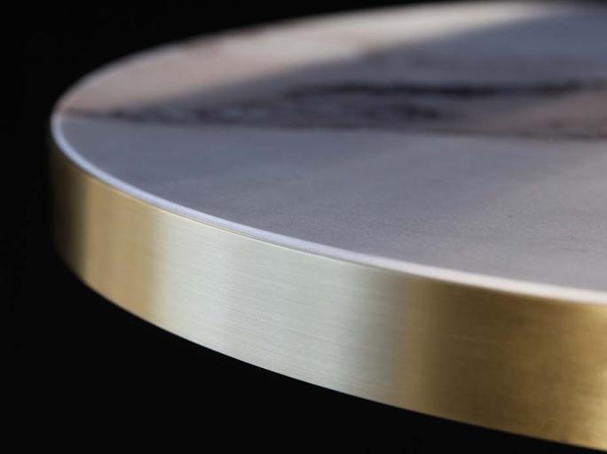 Стол кофейный из латуни Furnitek FG-60