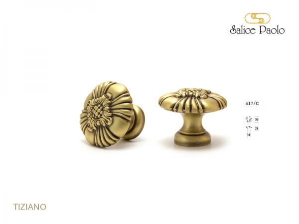 Мебельная ручка Salice Paolo TIZIANO 417 матовая бронза
