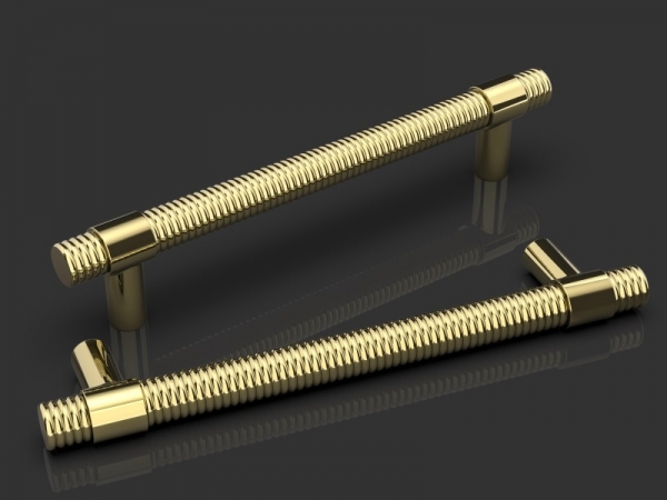 Дверная ручка-скоба Oliver Knights Brastius PH полированная латунь