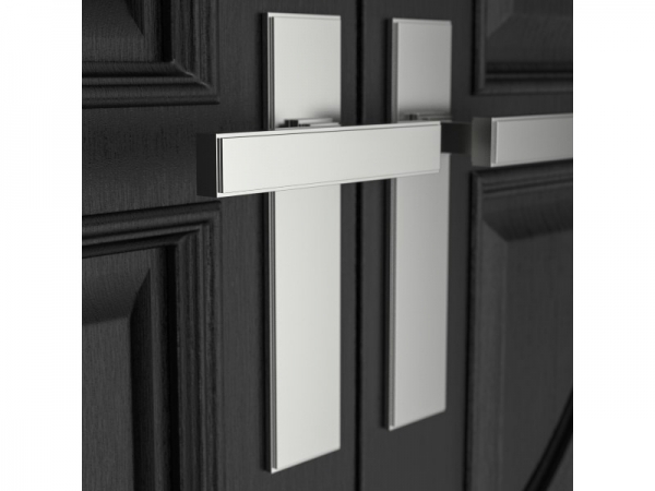 Дверная ручка на планке Oliver Knights Breunor LH матовый хром