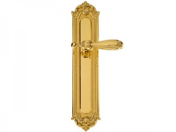 Дверная ручка на планке Enrico Cassina CARLOTTA 722 полированная латунь