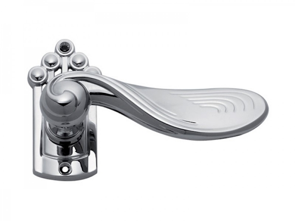 Дверная ручка на розетке Enrico Cassina FRANCA C09411 полированный хром