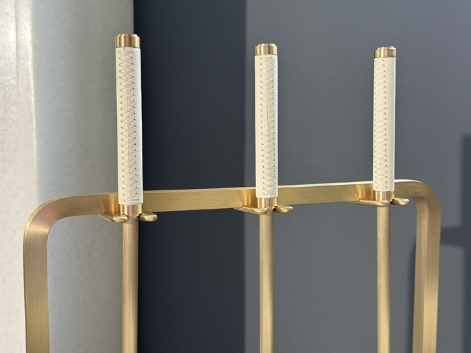 Каминный набор FURNITEK FG-05030 матовая латунь