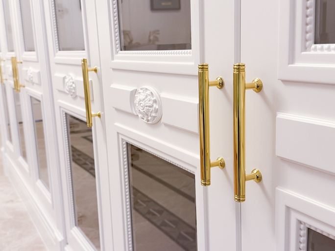 Мебельная ручка-скоба Armac Martin Corona 192 мм латунь полированная