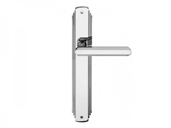 Дверная ручка на планке Linea Cali Glamour полированный хром