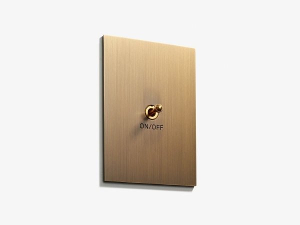 Выключатель Meljac M572 одинарный Classique матовая бронза