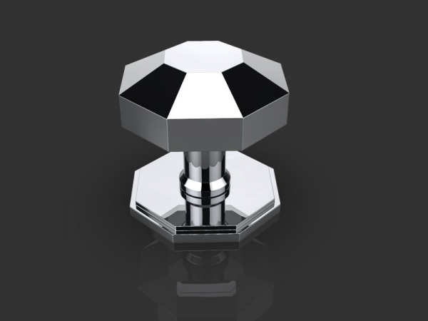 Центральная ручка-кноб Oliver Knights Octavius полированный никель