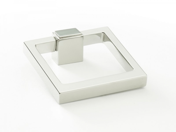 Мебельная ручка-кольцо Armac Martin Quadrille полированный никель