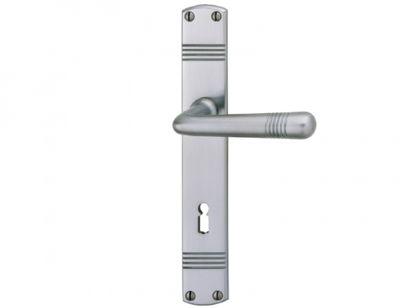 Дверная ручка на планке P.Bisschop 1870/8067 матовый хром