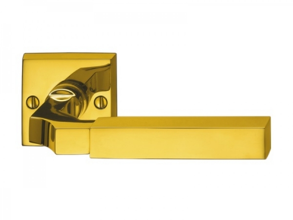 Дверная ручка на розетке P.Bisschop Потсдам 1924/44/644 полированная латунь