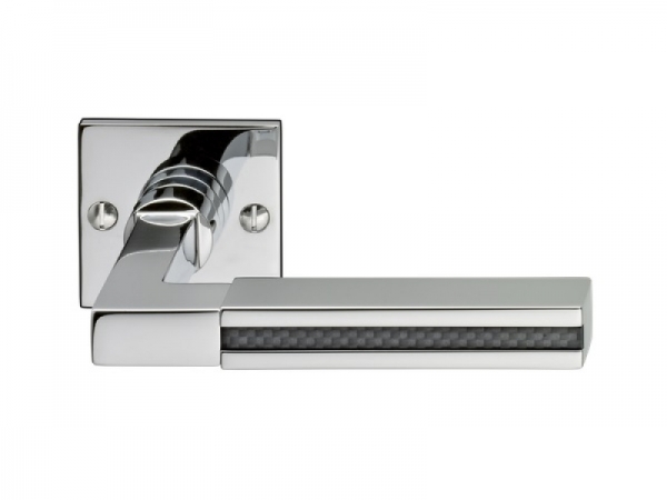 Дверная ручка на розетке P.Bisschop Любеткин 1824/44/644 полированный хром