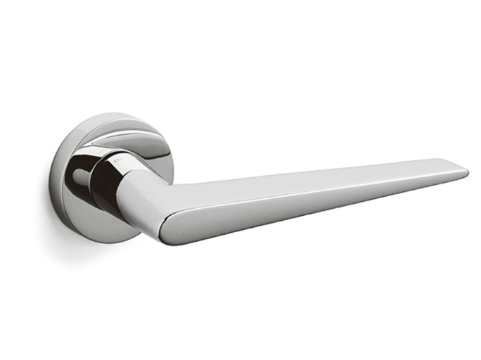 Дверная ручка на круглой розетке Olivari Nina CR полированный хром