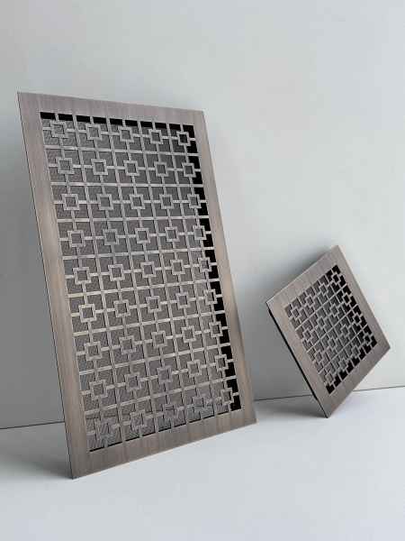 Прорезные решетки из латуни матовая бронза